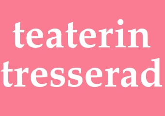 Synonym teaterintresserad