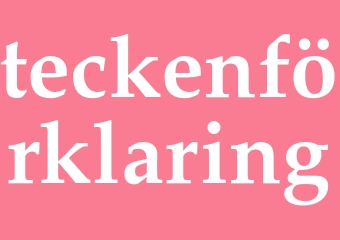 Synonym teckenförklaring
