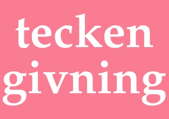 Synonym teckengivning