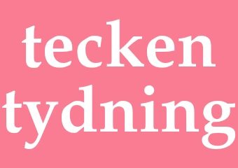 Synonym teckentydning