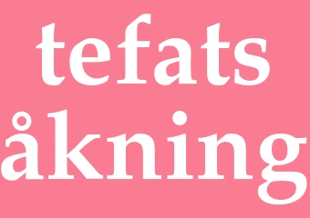 Synonym tefatsåkning