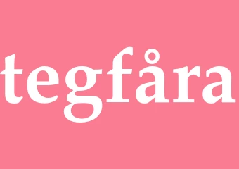 Synonym tegfåra