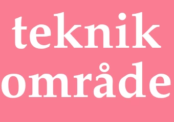 Synonym teknikområde