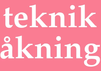 Synonym teknikåkning