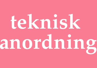 Synonym teknisk anordning
