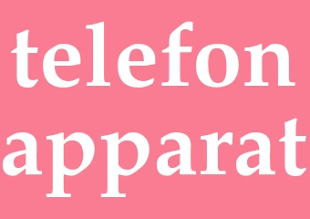 Synonym telefonapparat