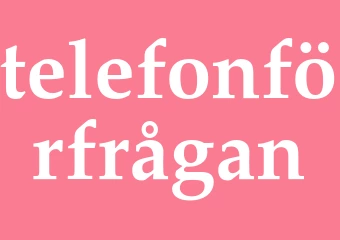 Synonym telefonförfrågan