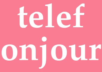 Synonym telefonjour