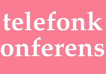 Synonym telefonkonferens