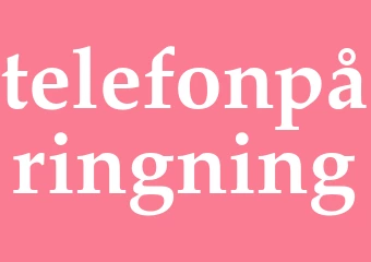 Synonym telefonpåringning