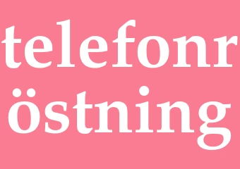 Synonym telefonröstning