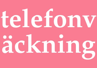 Synonym telefonväckning