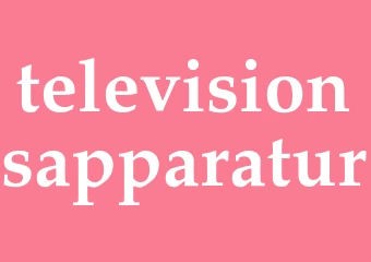 Synonym televisionsapparatur