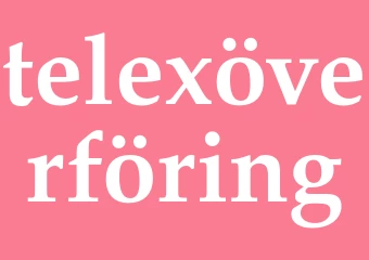 Synonym telexöverföring
