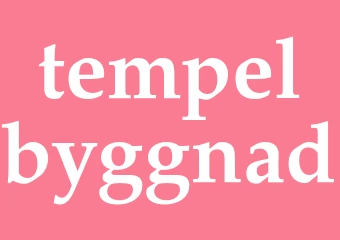 Synonym tempelbyggnad