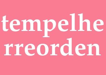 Synonym tempelherreorden