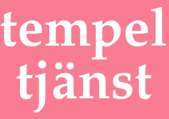 Synonym tempeltjänst