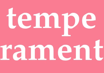 Synonym temperament