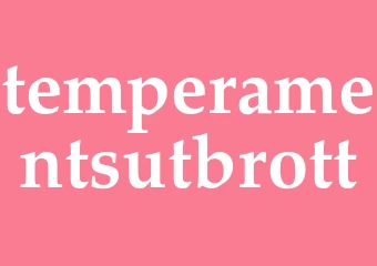 Synonym temperamentsutbrott