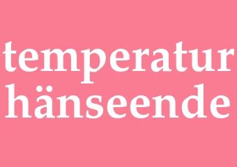 Synonym temperaturhänseende