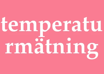 Synonym temperaturmätning