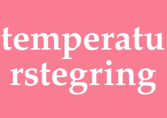 Synonym temperaturstegring