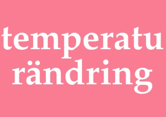 Synonym temperaturändring