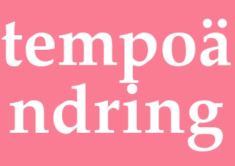 Synonym tempoändring