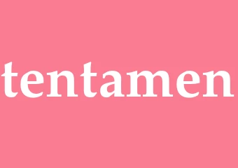 Synonym tentamen