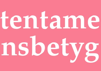 Synonym tentamensbetyg