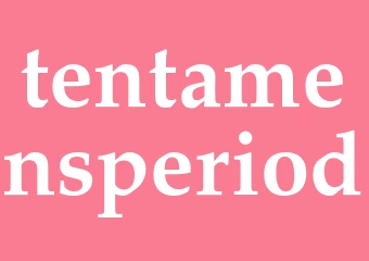 Synonym tentamensperiod