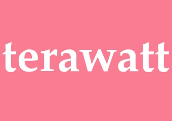 Synonym terawatt
