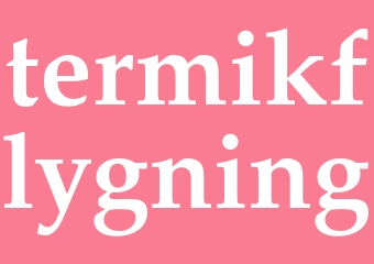 Synonym termikflygning