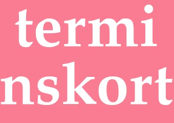 Synonym terminskort