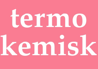 Synonym termokemisk