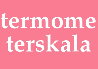 Synonym termometerskala