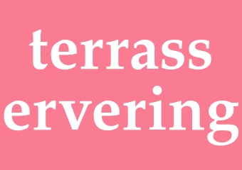 Synonym terrasservering