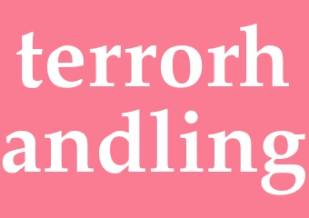 Synonym terrorhandling