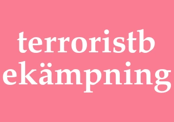 Synonym terroristbekämpning