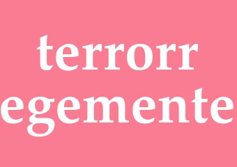 Synonym terrorregemente