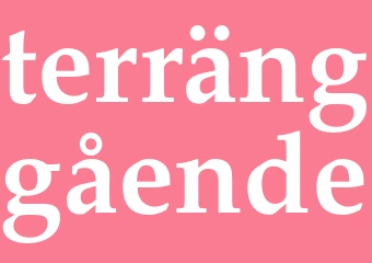 Synonym terränggående