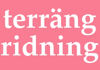 Synonym terrängridning