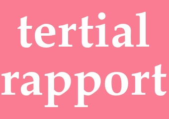 Synonym tertialrapport