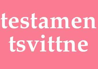Synonym testamentsvittne