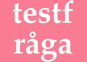 Synonym testfråga
