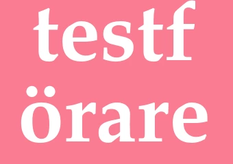 Synonym testförare