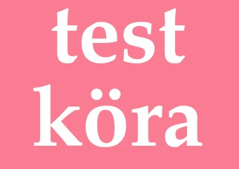Synonym testköra