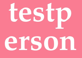 Synonym testperson