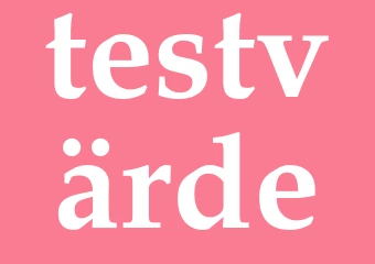 Synonym testvärde