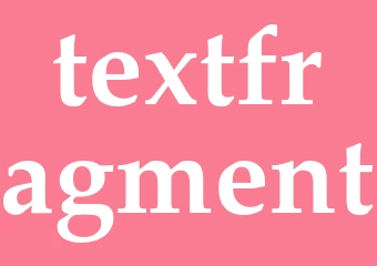 Synonym textfragment
